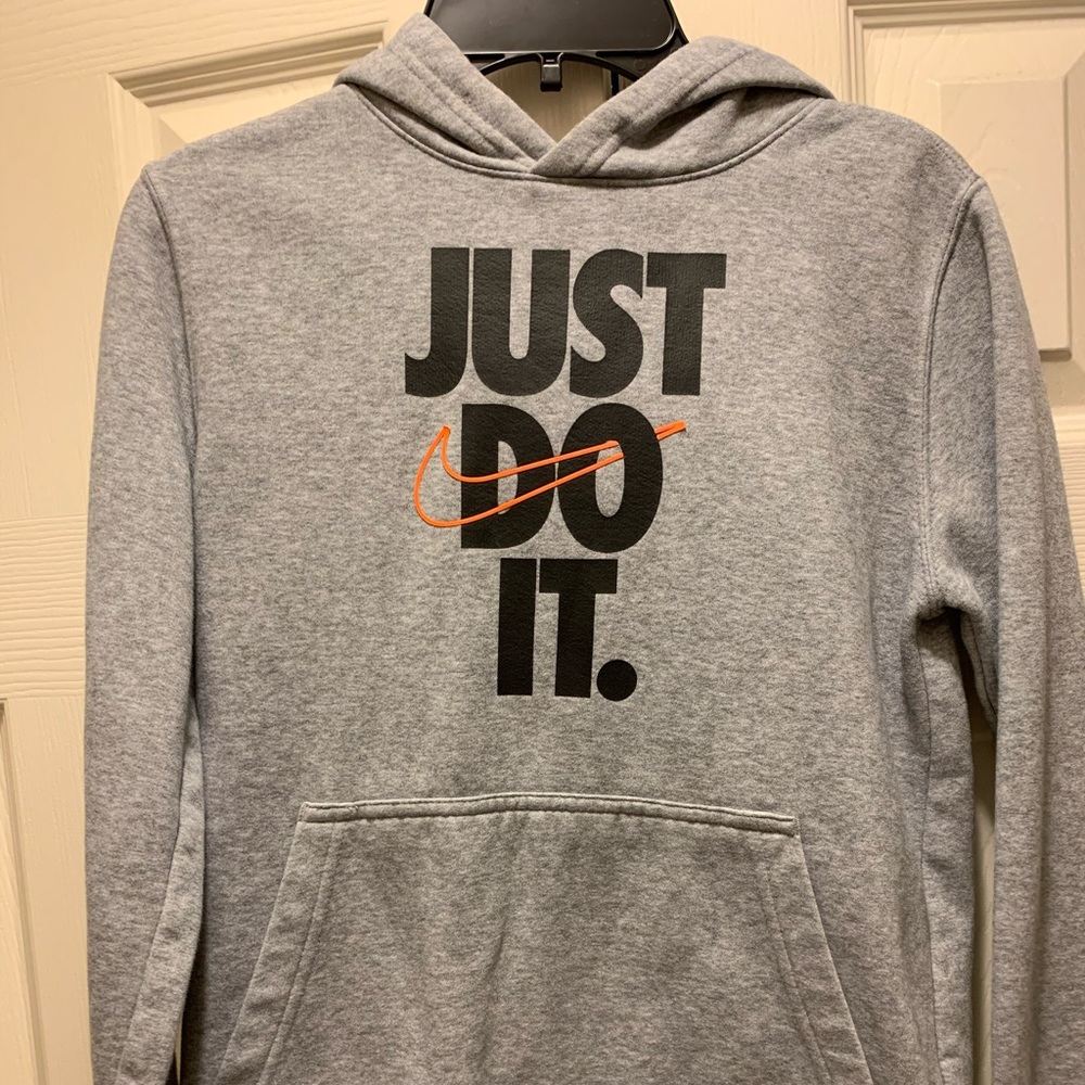 Heather Grey hoodie for kids size M